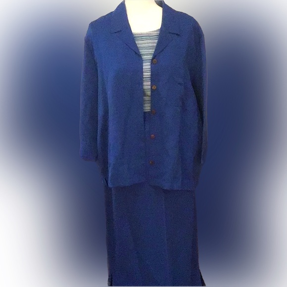 Beautiful Silk and Linen Three Piece Outfit - Picture 1 of 4